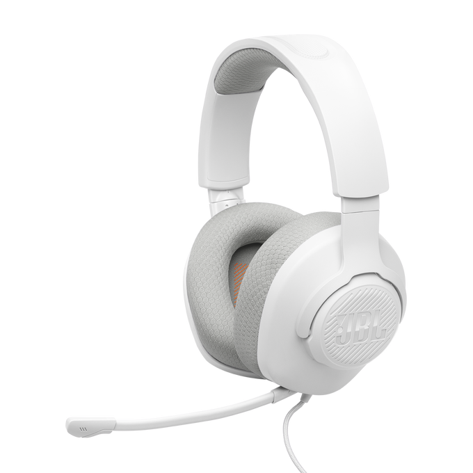 JBL Quantum 100M2 - White - Wired over-ear gaming headset with detachable mic and mute option - Detailshot 3 image number null